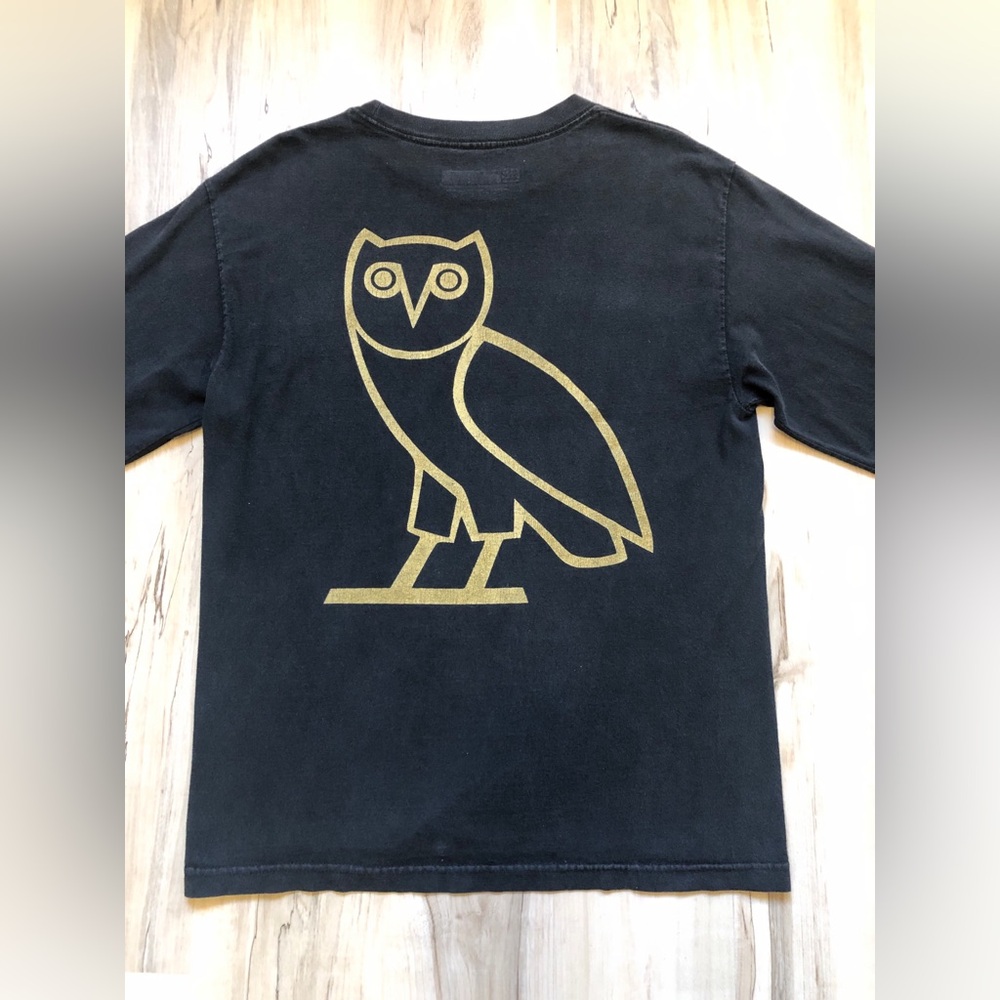 OVO Toronto Raptors 2014 Drake Night Shirt Womens L Black Gold 416 Long Sleeve - Picture 12 of 15